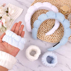 6Pcs Spa Set, Terry Cloth Headbands & Wrist Washbands - Image 6