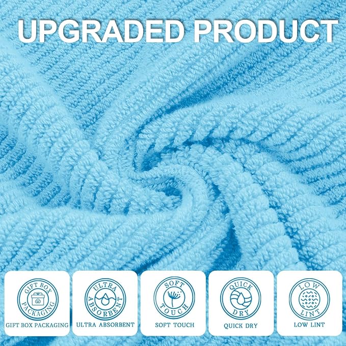 VOOVA & MOVAS Ocean Blue Towels - Image 2