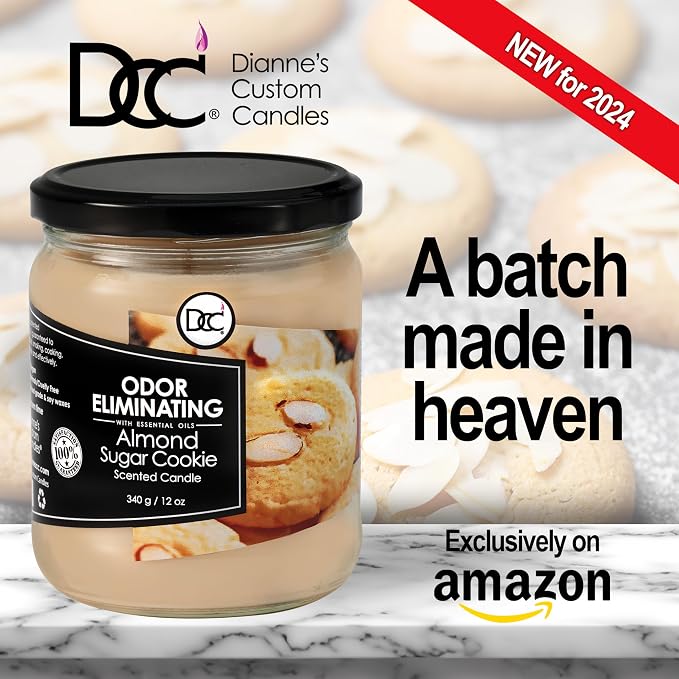 Almond Sugar Cookie Odor Eliminating Highly Fragranced Candle - Image 5