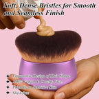 75MM Extra Large Self Tanner Kabuki Makeup Brush – Ultra Soft Dense Vegan - Image 4