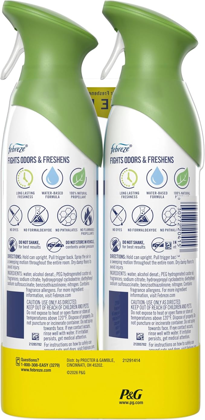 Febreze Air Mist, Air Freshener Spray, Odor Fighting Room Spray, Deodorizer - Image 13