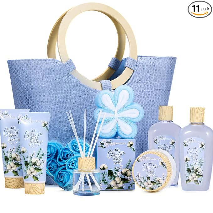 Green Canyon Spa Gifts for Women 10 Pcs Cotton Spa Gift Baskets for Women by GreenCanyonSpa