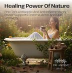 Dr.Ancient Pine Tar Black Soap Bar, Organic Soap Bars Handcrafted the - Image 3