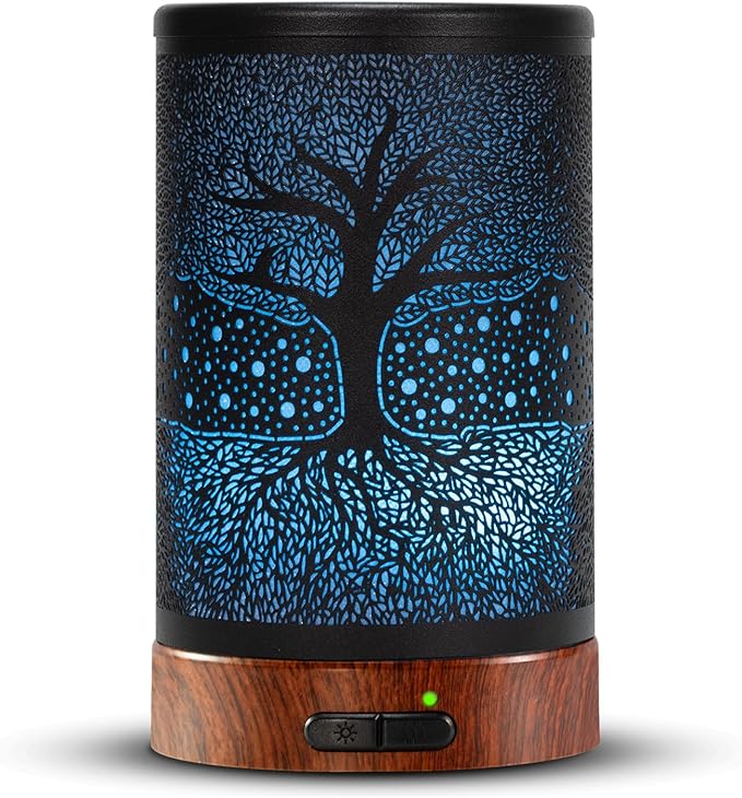 EQUSUPRO Essential Oil Diffuser 150ml Black Metal Aromatherapy Oil Diffuser by EQUSUPRO