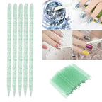 100 pieces disposable cuticle pusher, cuticle pusher remover cleaner - Image 7