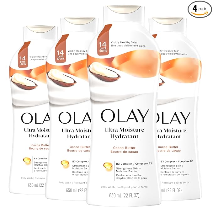 Olay Body Wash for Women, Ultra Moisture, 24hr Moisturizing, Hydrating & by Olay