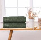 GLAMBURG 100% Cotton 2 Pack Oversized Bath Towel Set 28x55 Inches, Ultra Soft - Image 3