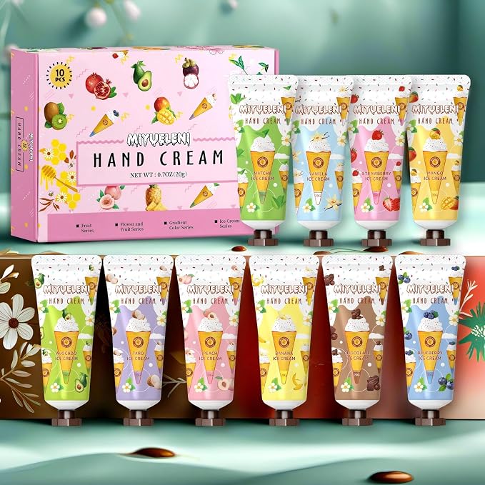10 Pack Hand Cream Gift Set, Moisturizing Hand Lotion Travel Size, Gifts - Image 8