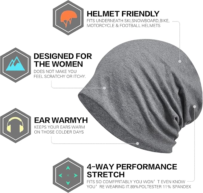 Women's Summer Beanie for Men Hat Boho Hats Adult Dwarf Hats Chemo Cap Cancer - Image 5