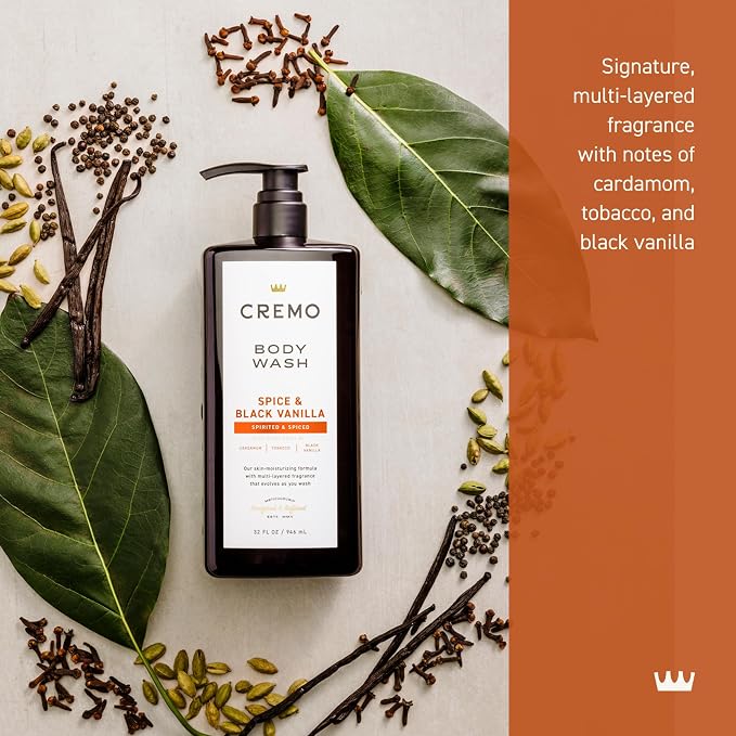Cremo Rich-Lathering Spice & Black Vanilla Body Wash - Image 2