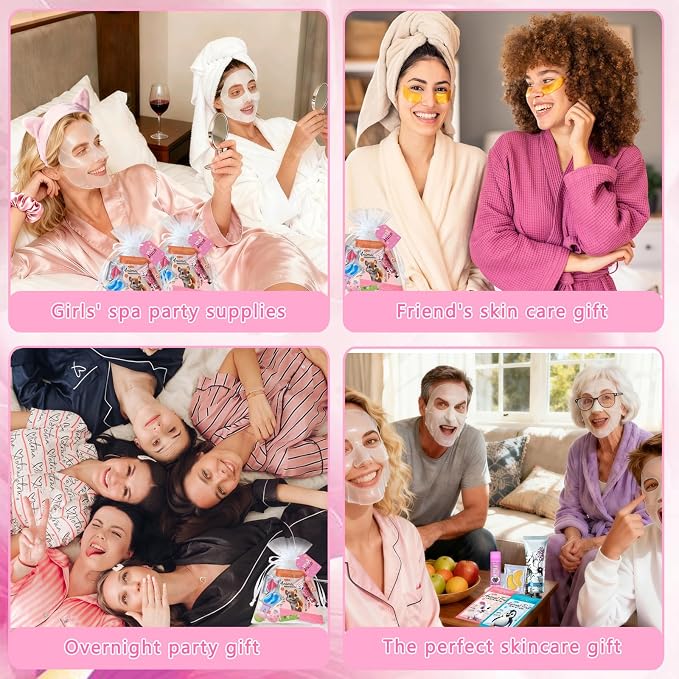 144 PCS Spa Party Supplies for Women, Spa Day Favors Essentials Include Face - Image 5