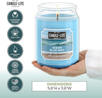 Candle-lite Scented Candles, Ocean Blue Mist, 18 oz Jar, Proudly Poured in The - Image 4