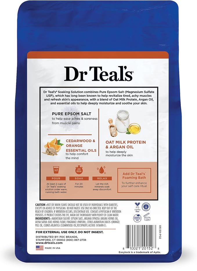 Dr Teal's Epsom Salt Magnesium Soak, Soothe & Comfort - Image 11