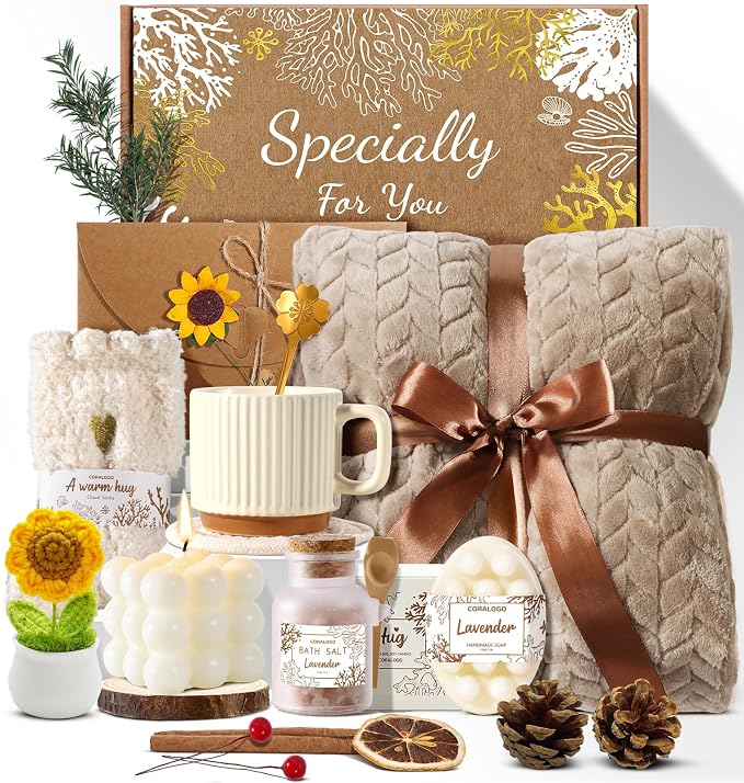 Coralogo Spa Gift Baskets for Women by Coralogo