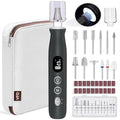 Electric Nail Drill, Cordless 2000 mAh Rechargeable Portable Nail File 12 in 1 by VFD