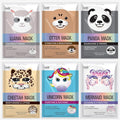 Epielle Character Face Mask Mystical Safari 6 Pack, Fun & Effective Korean Skin by Epielle