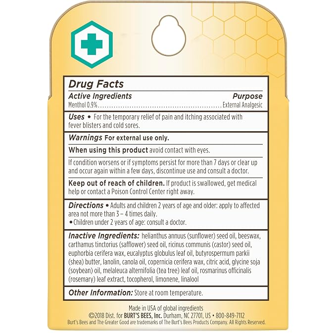 Burt's Bees Medicated Lip Balm, - Image 7