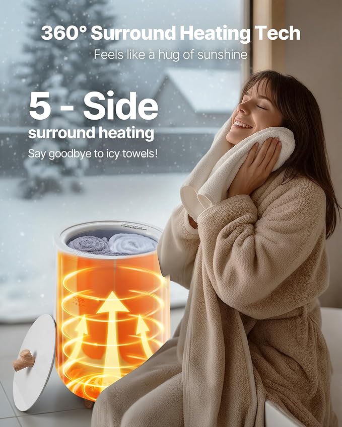 VEVOR Towel Warmer Bucket, 20L Large Towel Warmer - Image 3