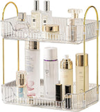 Akinbas 2 Tier Bathroom Organizer Countertop Makeup Perfume Tray Skincare by AKINBAS