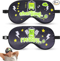 2 Pcs Boys Sleep Eye Mask, Guys Blackout Sleeping Silk Mask by knIykmr