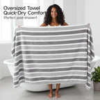 REDKISS Ultra Soft Bath Towel Sets 6-Piece 35"x70" | 100% Microfiber, Highly - Image 6