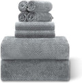 8 Pack Towel Set Gray Oversized Bath Sheet Sets by FeyocnUS