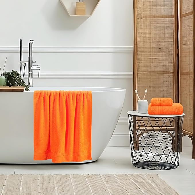 Belizzi Home Ultra Soft 3 Pack Cotton Towel Set, Contains a Bath Towel 28x55 - Image 4