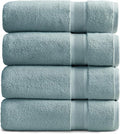 Springtree Home Luxury Bamboo Rayon Bath Towel Set of 4 | 35% Bamboo Rayon by SpringtreeHome