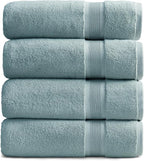 Springtree Home Luxury Bamboo Rayon Bath Towel Set of 4 | 35% Bamboo Rayon by SpringtreeHome