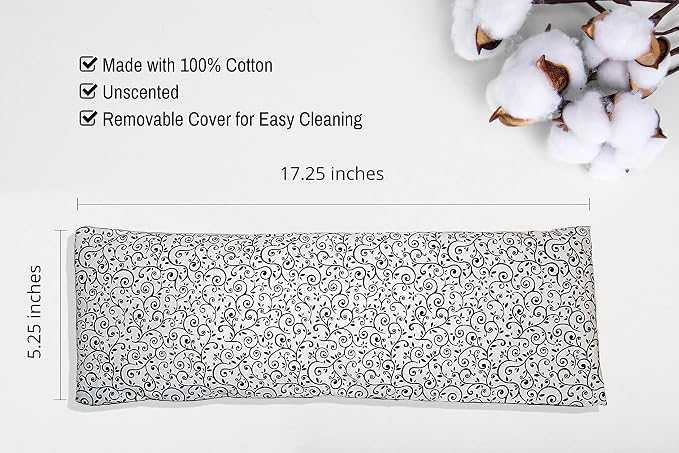 Microwavable Corn Filled Heating Pad and Cold Pack/Washable 100% Cotton Cover - Image 2
