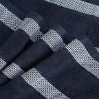 CASA COPENHAGEN Solitaire 6 Pieces Towel Set- Navy, 600 GSM 2 Bath Towel 2 Hand - Image 4