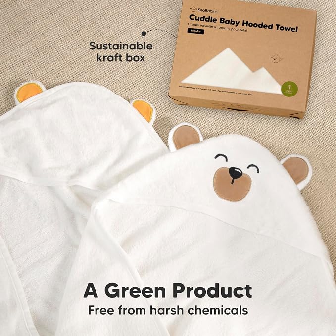 KeaBabies Hooded Baby Towel for Newborn - Image 8