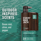 Every Man Jack Sea Minerals + Citron Hydrating Mens 3-in-1 All Over Wash - Image 3