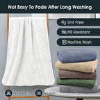 JML Microfiber Bath Towels Set of 2, 30 in x 60 in, Ultra Soft, Super Absorbent - Image 7