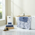 Modern Threads Capri 6-Piece Reversible Yarn Dyed Jacquard Towel Set - Image 2