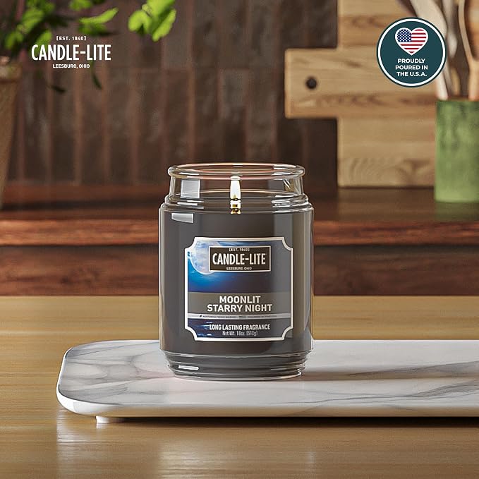 Candle-lite Scented Candles, Moonlight Starry Night, 18 oz Jar, Proudly Poured - Image 2