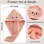 2Pack Microfiber Hair Towel Wrap - Image 3