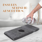 White Classic Dark Gray Washcloths Set - Image 5