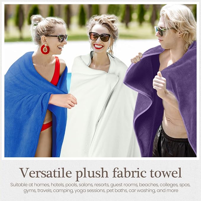 VitalCozy Set of 6 Large Bath Towels - Image 7