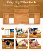 Bathtub Tray Caddy Expandable, Foldable Bath Tray, Bathtub Trays - Image 5