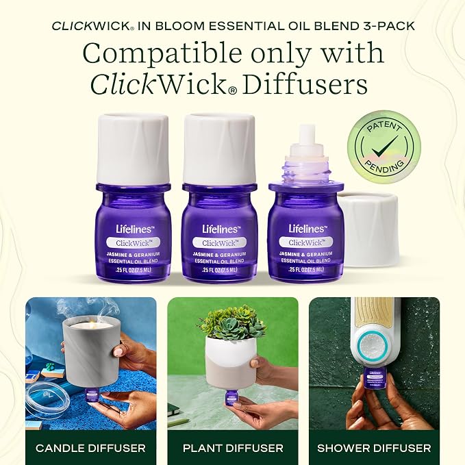 ClickWick Essential Oil Blends for Lifelines Diffusers, Plant & Shower - Image 2