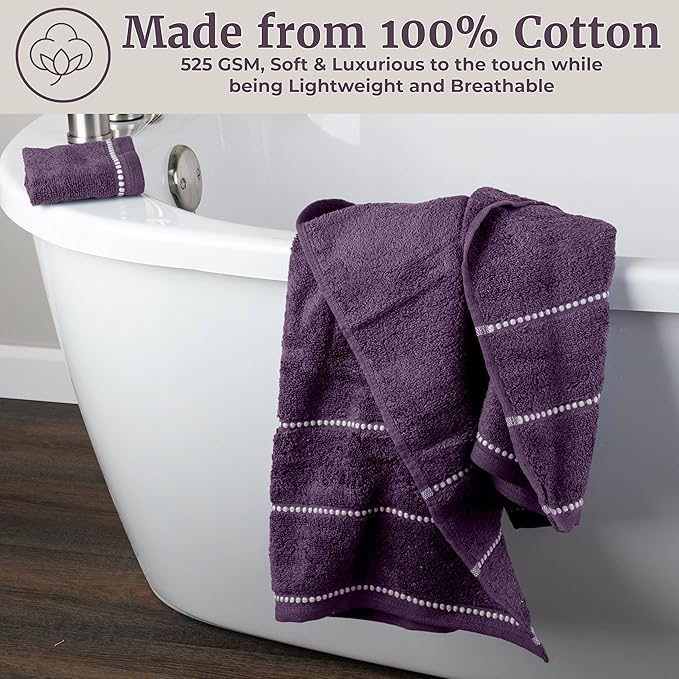 Lavish Home 6 Piece Bathroom Towels Set - Image 5