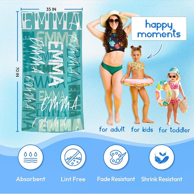 JML Personalized Beach Towel - Image 3