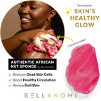 BELLANOMI African Exfoliating Net Sponge, Ethically sourced from Nigeria - Image 5
