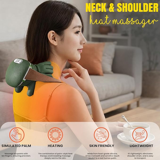 Shoulder and Neck Massager, Bionic Heated Massager, Shiatsu Neck Massager - Image 2