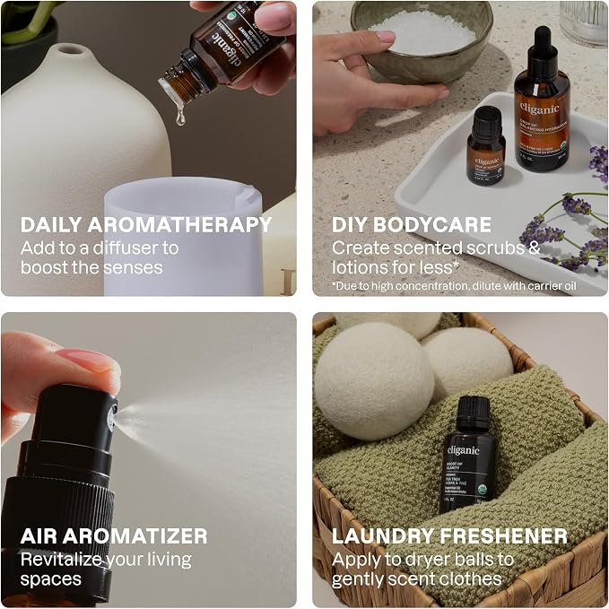 Cliganic Organic Aromatherapy Essential Oils Gift Set, 100% Pure - Image 8
