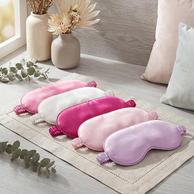Cutecrop 50 Pcs Silk Sleep Mask Blackout - Image 5
