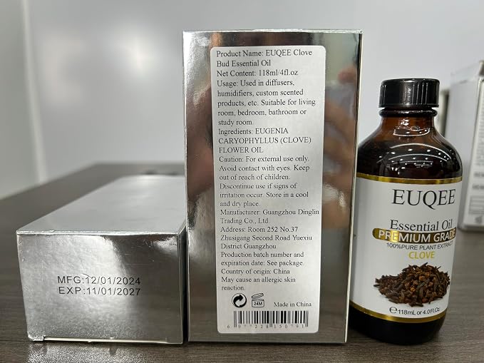 EUQEE Clove Essential Oil Large Capacity Premium Clove Bud Oil - - Image 8