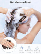 HEETA Scalp Massager Hair Growth, Soft Silicone Scalp Scrubber Shampoo Brush - Image 3