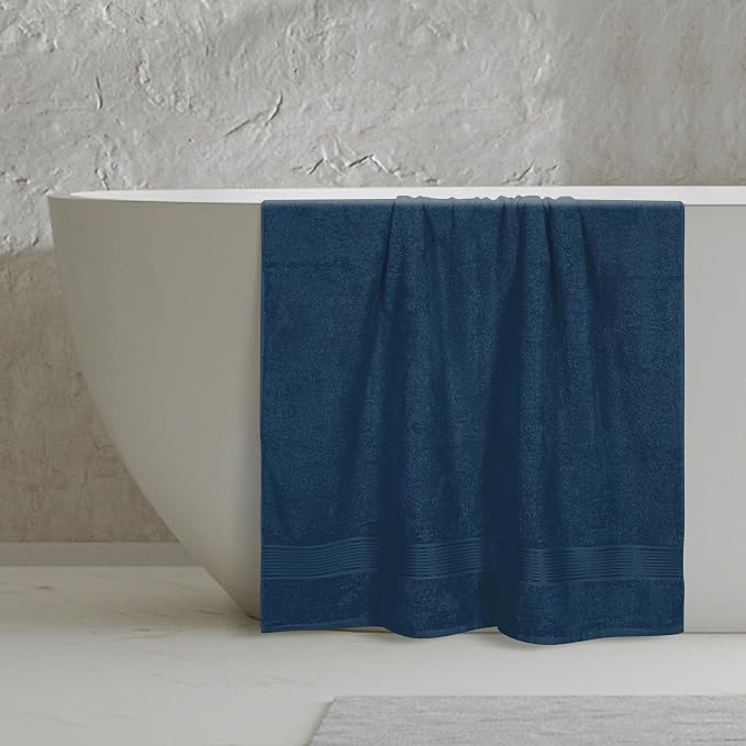 Belizzi Home Cotton 2 Pack Oversized Bath Sheet 35x70, Large Bath Sheet - Image 4